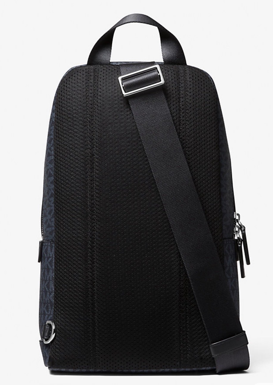 Michael Kors Cooper Commuter Logo print canvas Men’s Sling Pack Bag New w/ Tag