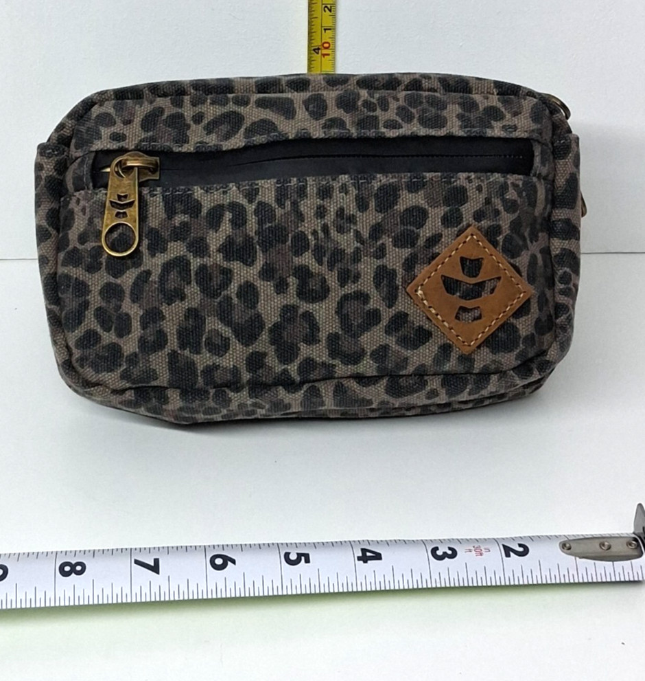 Revelry Companion Smell Proof Water Resistant Carbon Lined Fanny Pack Cheeta