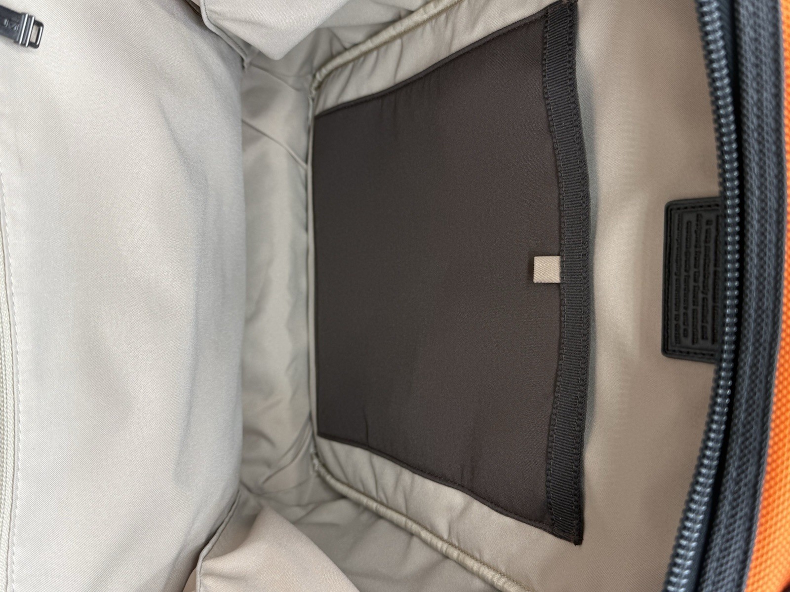 TUMI Alpha Bravo Knox Backpack Orange Gray Ballistic Nylon Laptop Bag MSRP $625