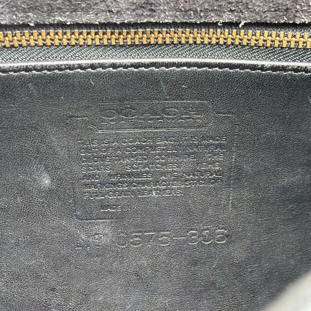 COACH Vintage Metropolitan Brief Bag Leather Men Unisex Black AB Condition
