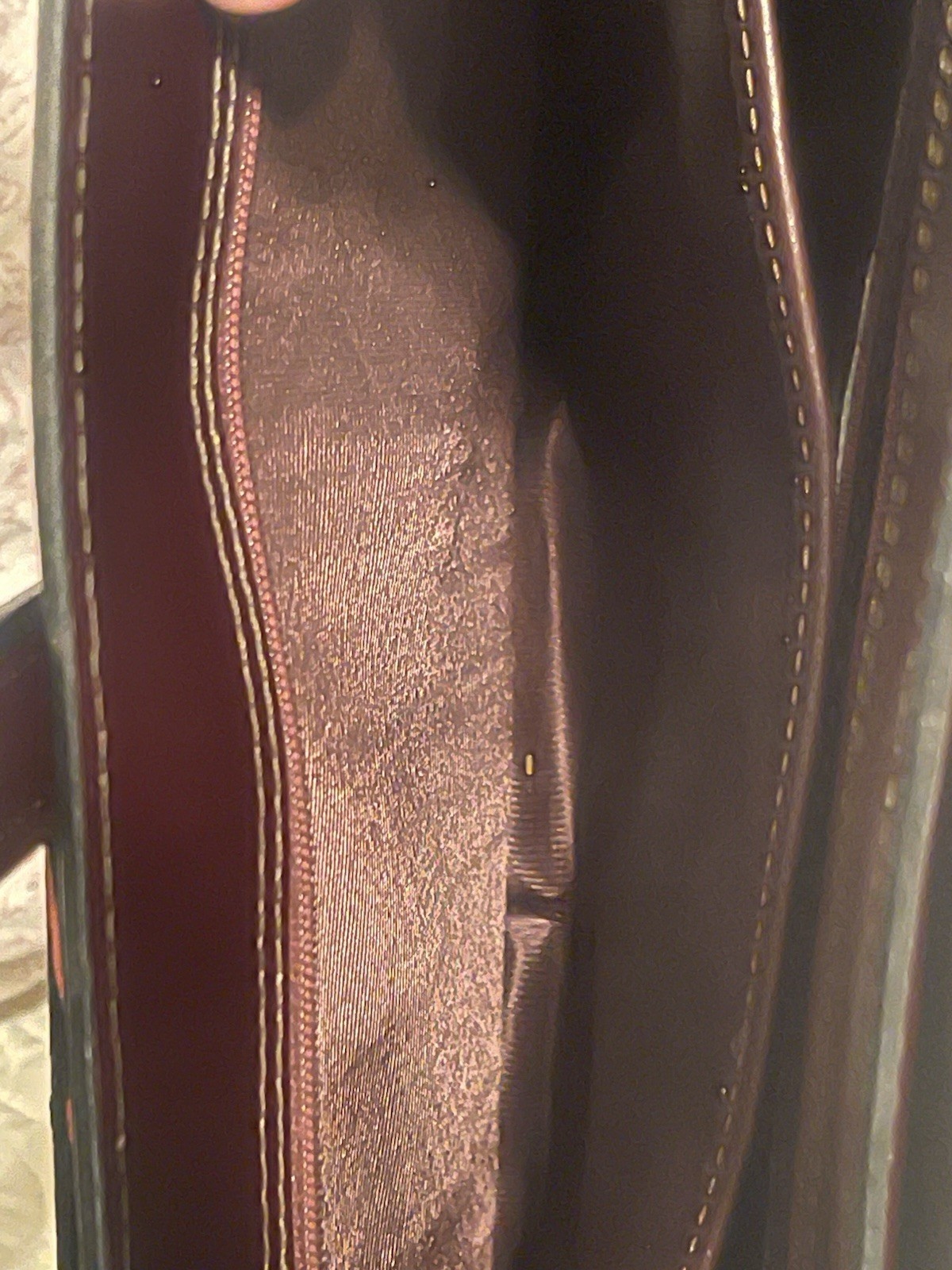 Men’s Mahogany Heritage Brief/Document Case Top Handle with BKK zipper closure