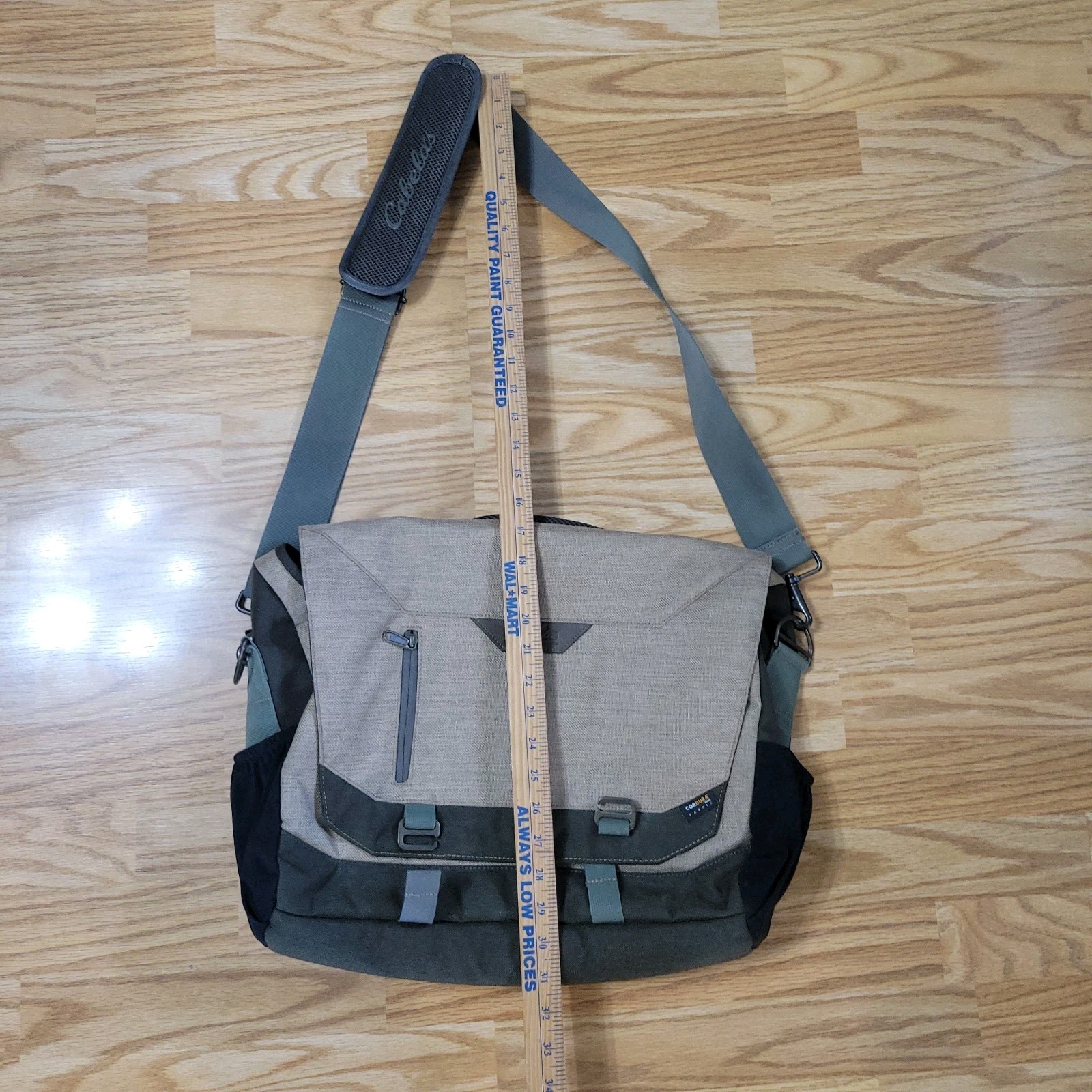 Nice Cabela’s Laptop Office Messenger Bag Corduva Fabric Shoulder Strap Inserts