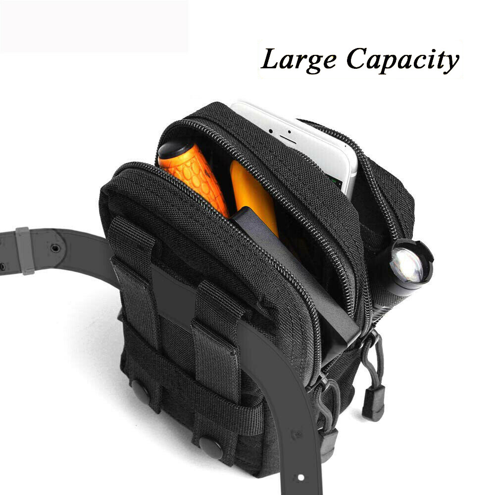 Tactical Military MOLLE Pouch Utility Phone Waist Bag Carrying Storage Bag Pack