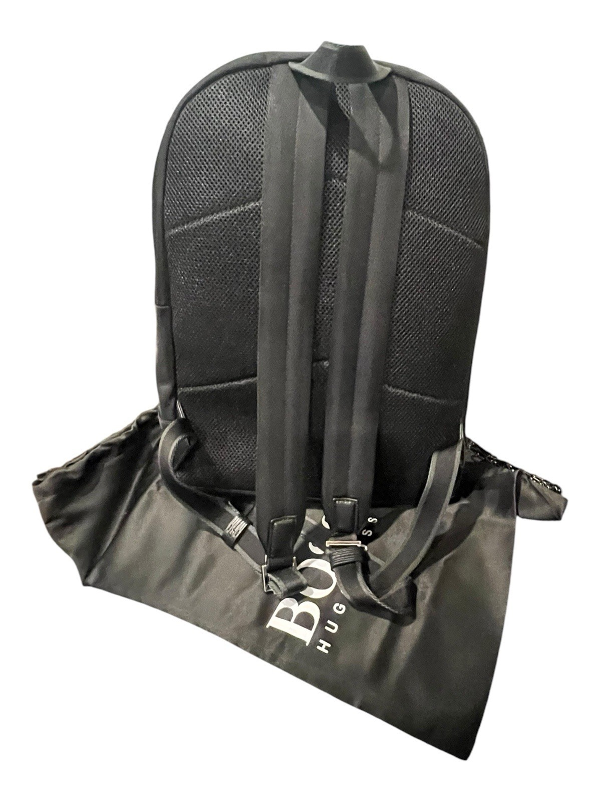 BOSS Black Nylon backpack features a minimalist design NWOT MSRP $298