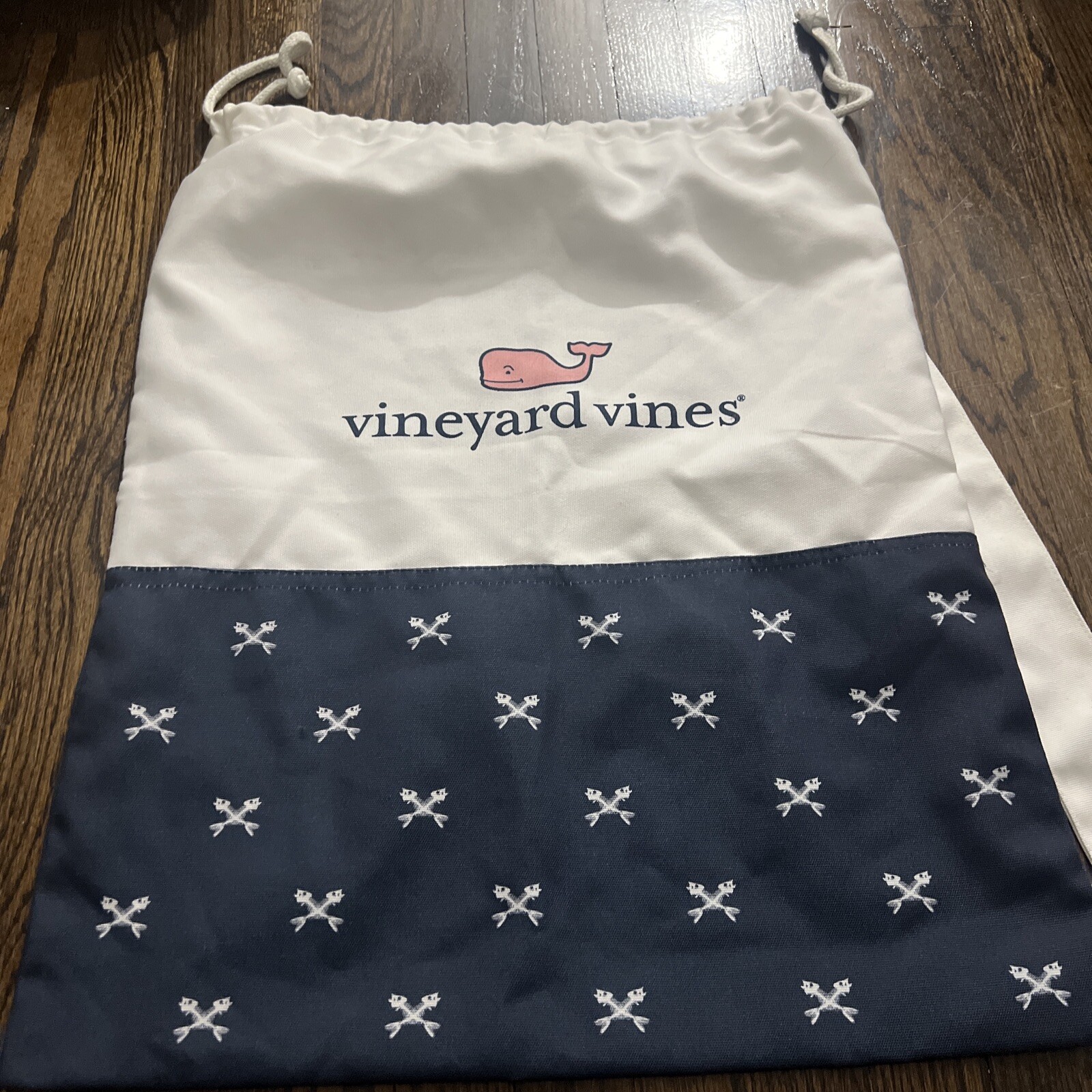VINEYARD VINES RARE CARRY TOTE LAUNDRY BAG WWHALE LARGE