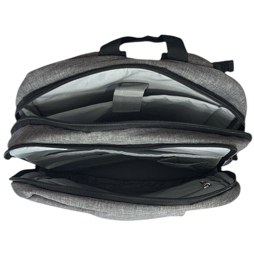 Kapston Pierce Carbyne Backpack Gray Black Sleek Modern Design Laptop School Bag