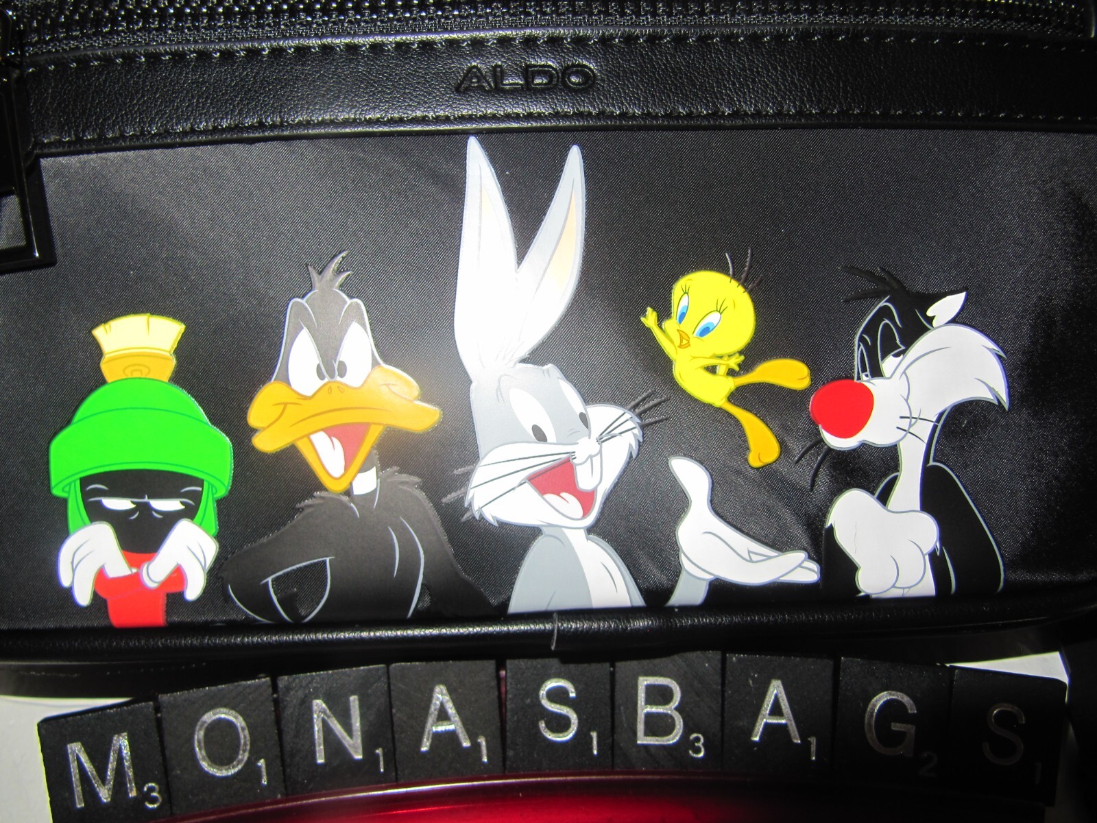 Aldo New Looney Tunes LTD Bugs Bunny Daffy Duck Tweedy Bird Fanny Pack Belt Bag