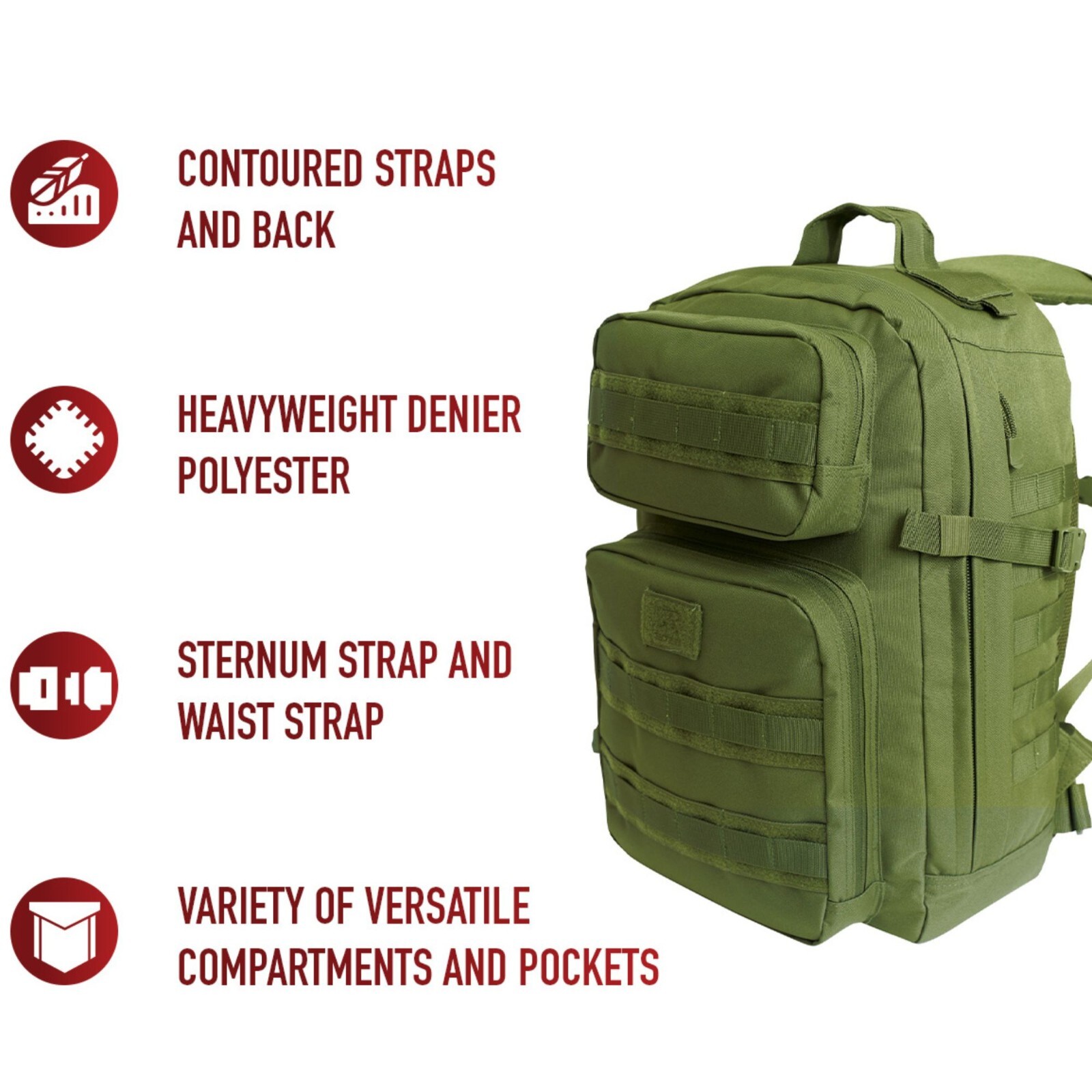 Fast Mover Tactical Backpack MOLLE Weekend Overnight On The Go Bag Knapsack