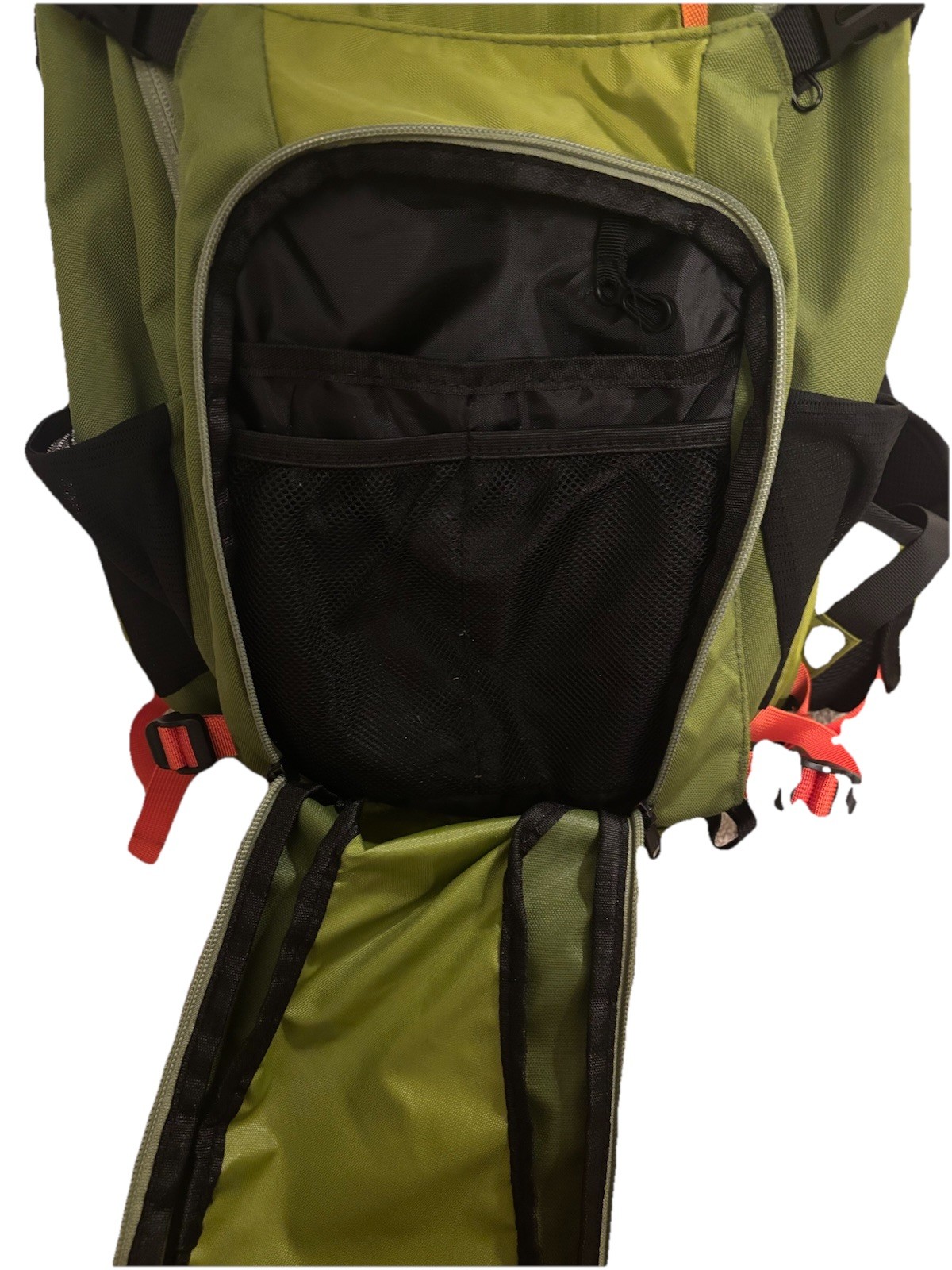 TOPI Outdoor Adventure Green Multi-Compartment Rugged Hiking Backpack Bag