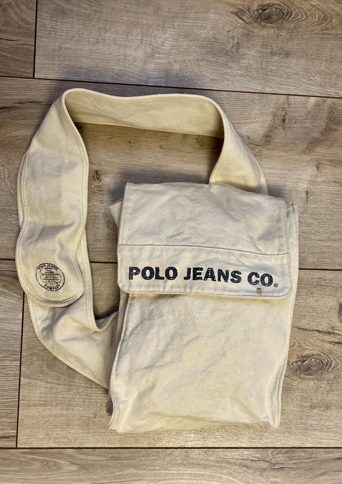 Rare Vintage Polo Jeans Co. Ralph Lauren Messenger Sling Bag | Y2K Canvas