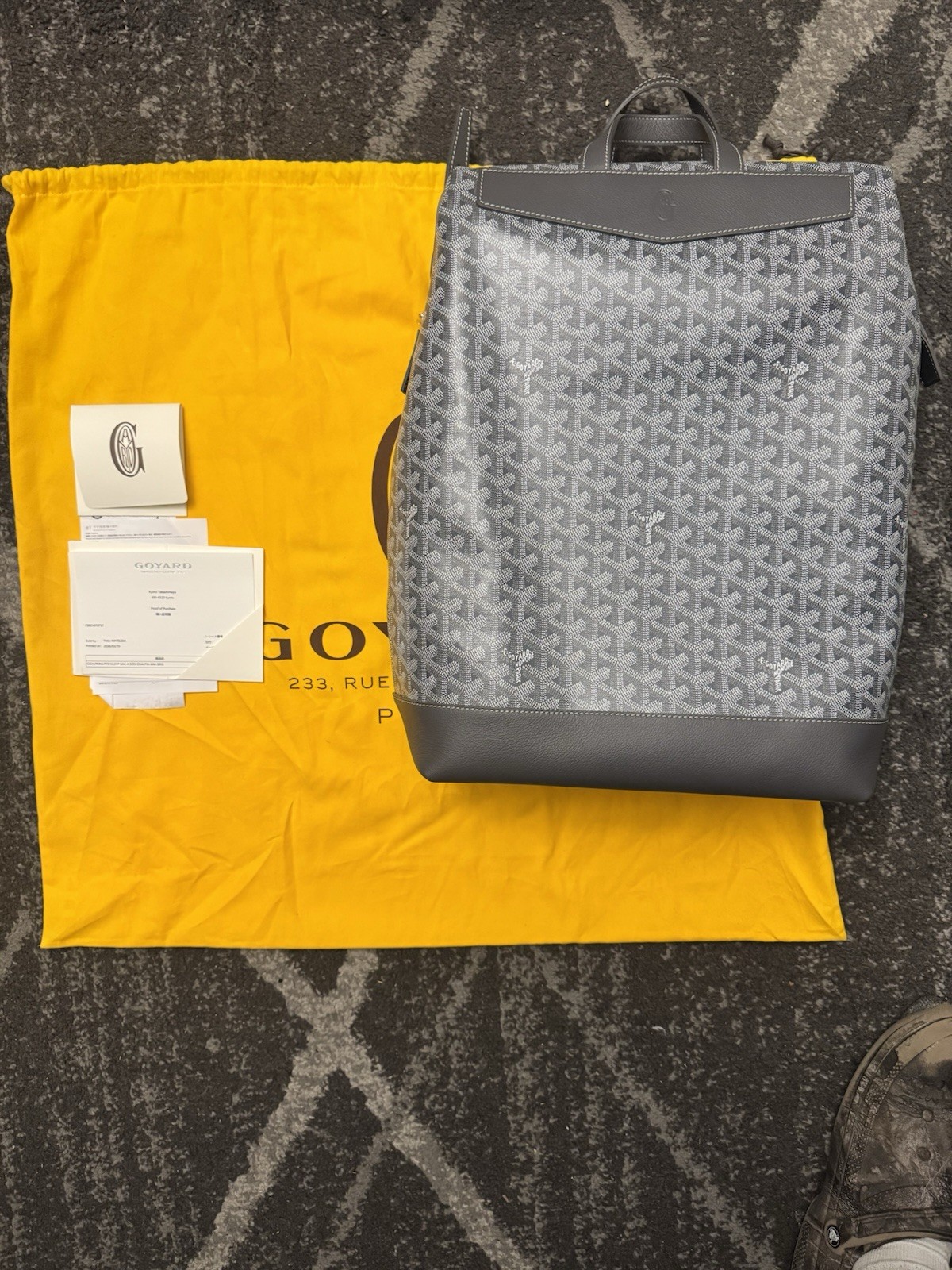 Grey Goyard Cisalpin Backpack