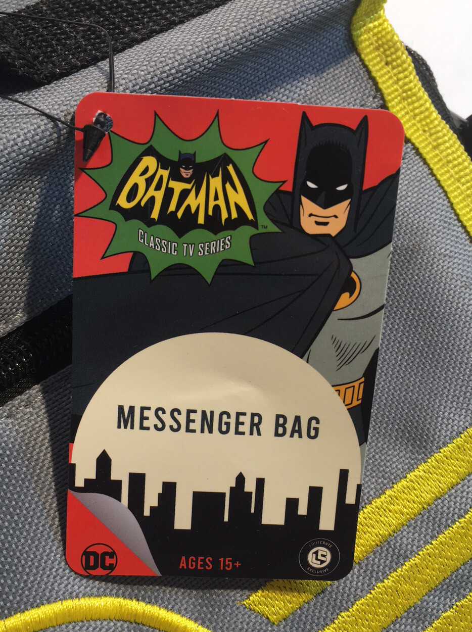 Loot Crate DC Comics Classic Batman TV Series Old School Messenger Bag Tote