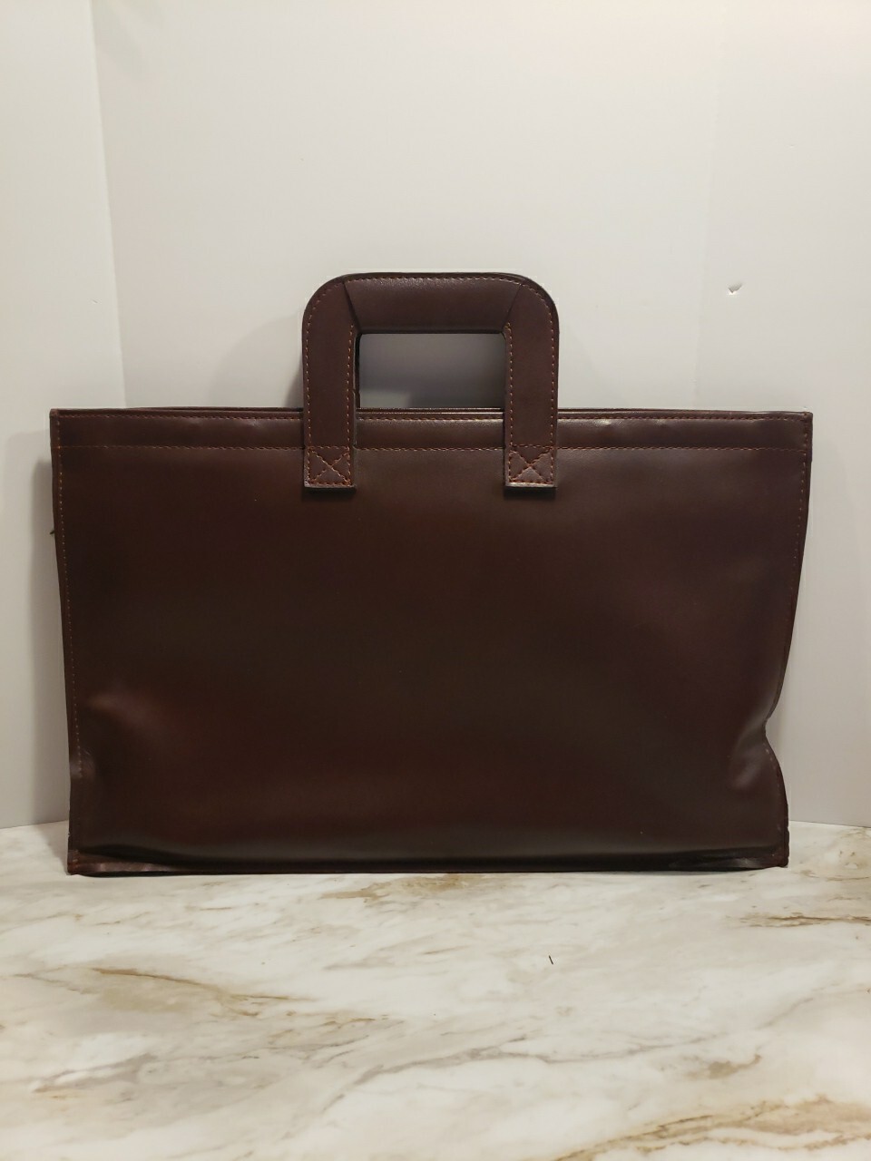 Vintage MSA Leather Hinged Portfolio Brief Case Organizer