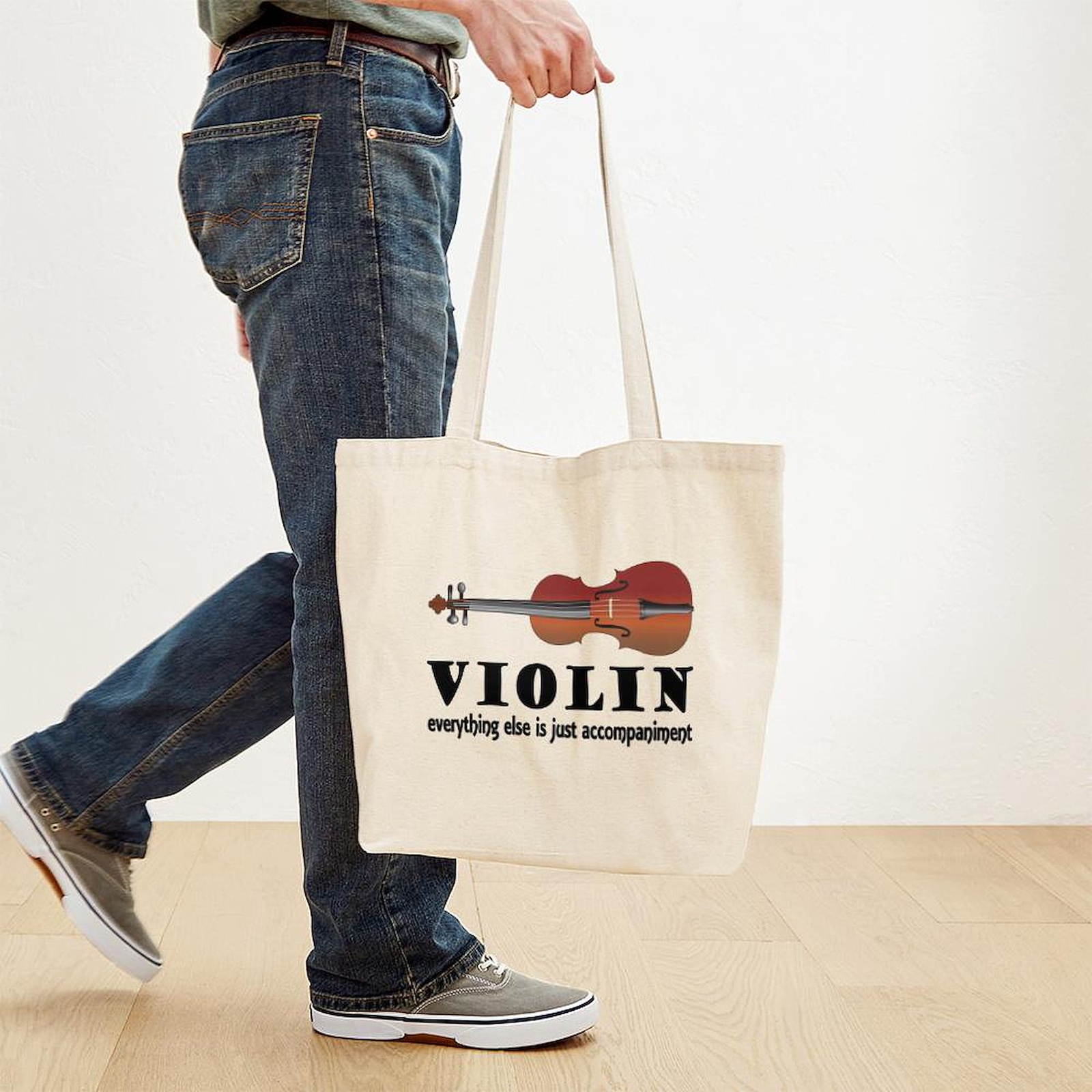 CafePress Violin Humor Music Tote Bag (582563489)