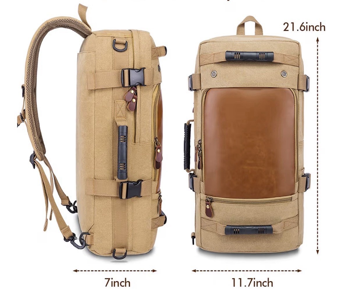 KAKA Wear-Resistant Durable Backpack, Duffle Bag Travel Carry On Backpack