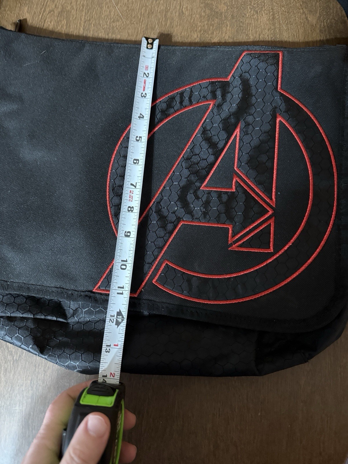 Marvel Avengers Messenger Bag Black Red Logo