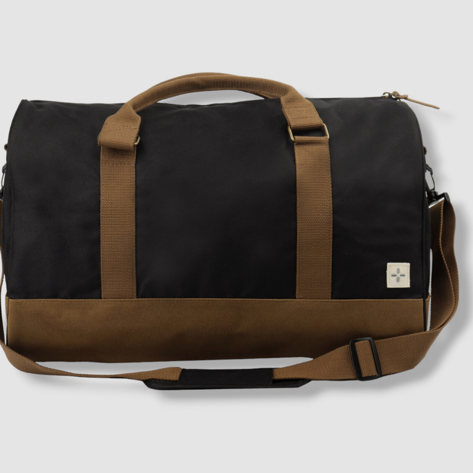 $100 Sun + Stone Men’s Black Reed Colorblocked Duffel Travel Carry Bag