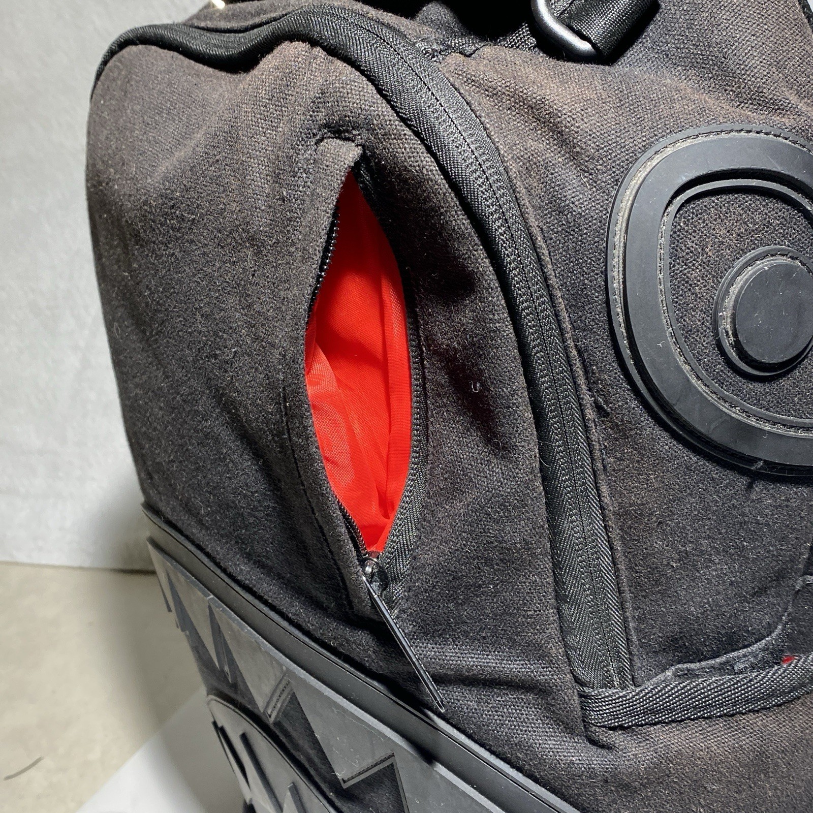 Sprayground Rubber Ghost Shark Black Backpack Limited Edition Book Bag