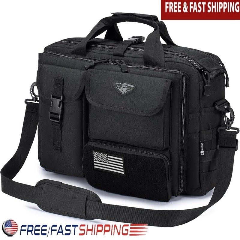 Tactical Messenger Bag Military Laptop Briefcase 15.6 17.3 Inch Devices New