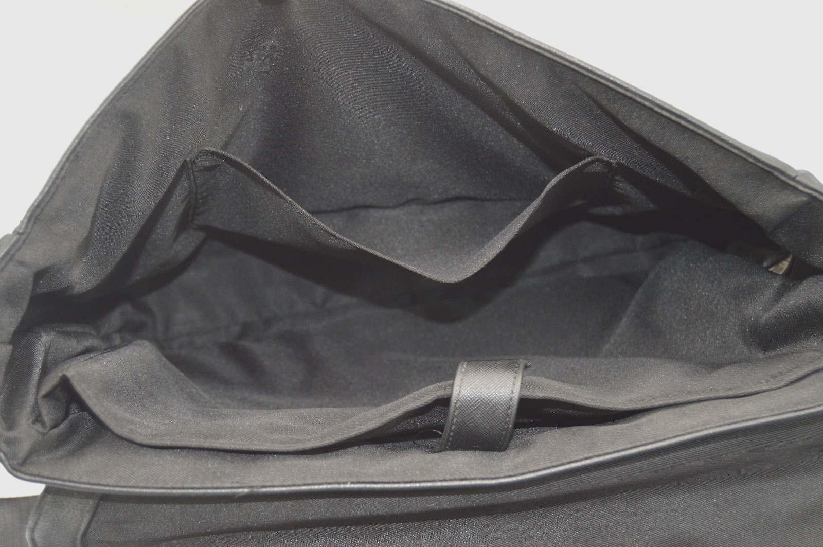 Ted Baker London Briefcase Messenger Black Leather Shoulder Bag Laptop