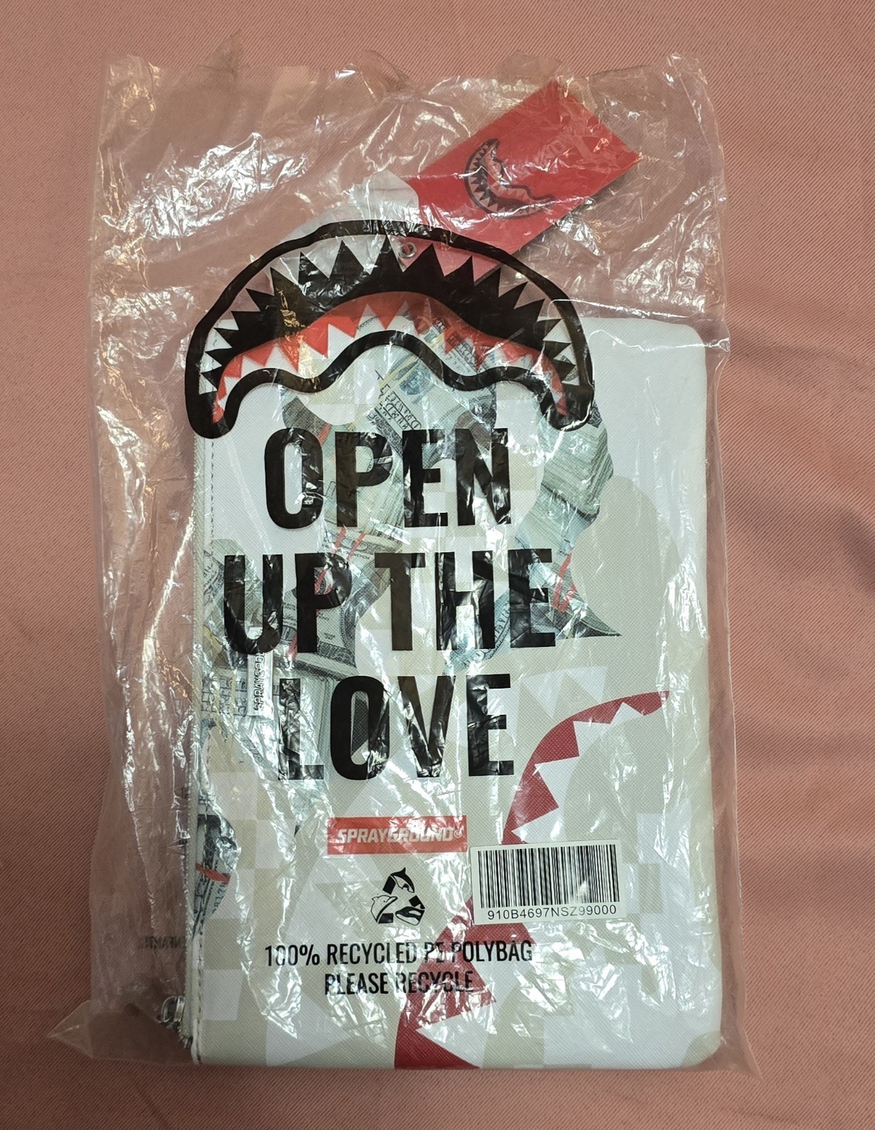 🔥SOLD OUT FOREVER🔥NWT Sprayground FEROCIOU$ Crossover Clutch Pouch Bag UNISEX