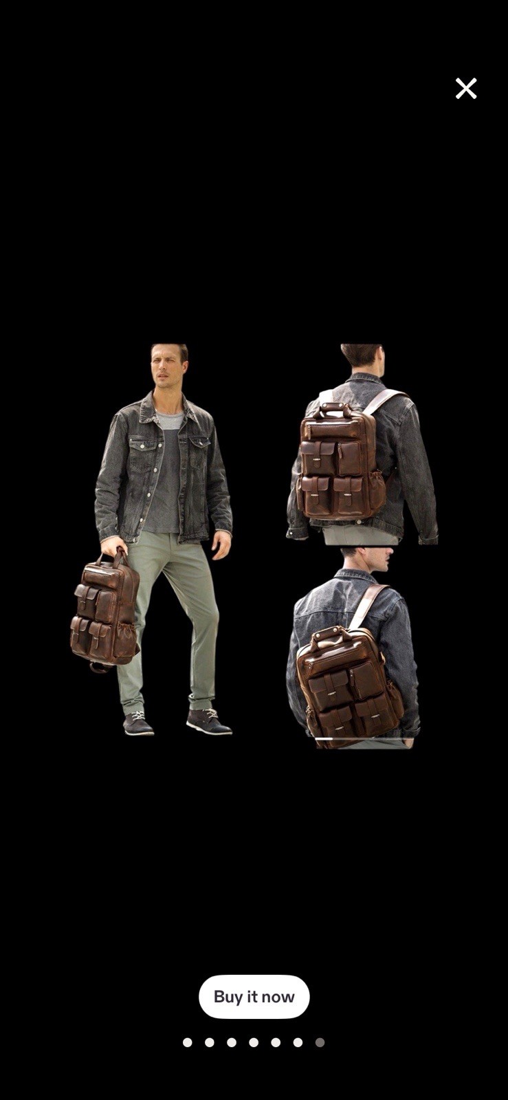 Crazy Horse Leather Backpack – Handmade Men’s Laptop Backpack |Custom NAme