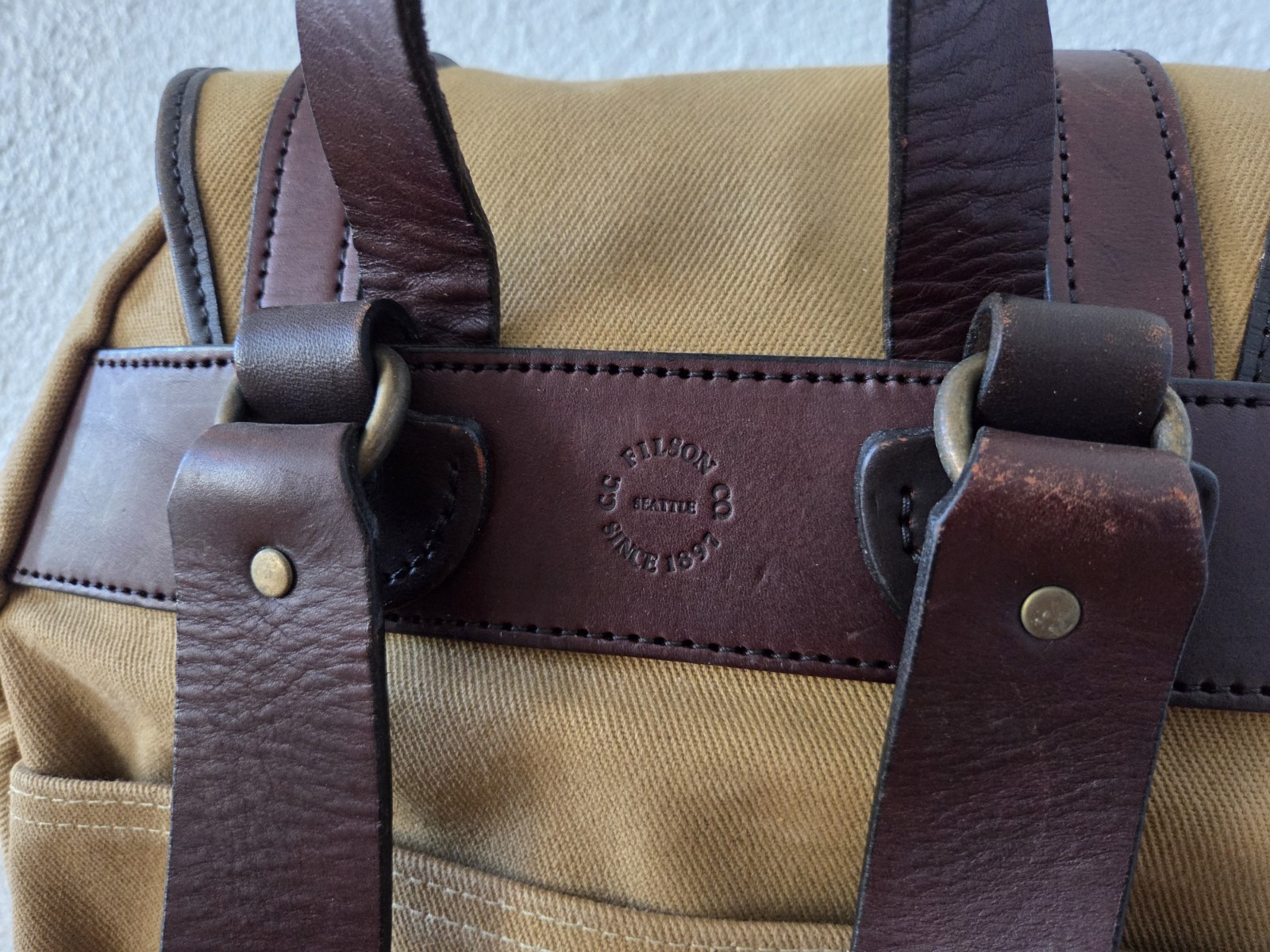 Filson Rugged Twill Rucksack | YKK Era | Tan | Made in USA | Discontinued