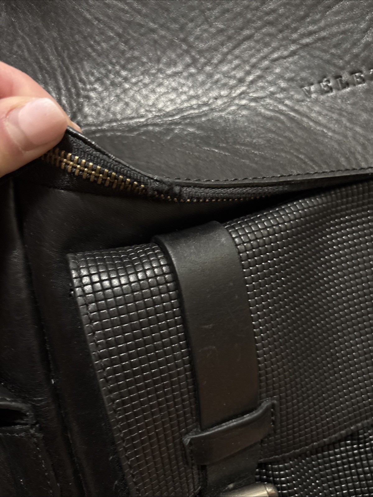 Velez Archaeology Backpack In Vintage Black Leather Excellent Condition