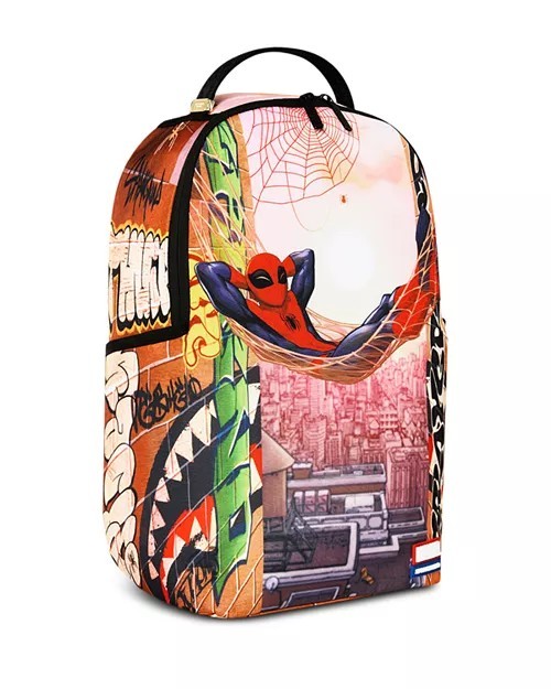 🔥🔥 Sprayground Spiderman Web Hammock Backpack Bookbag Large School Bag