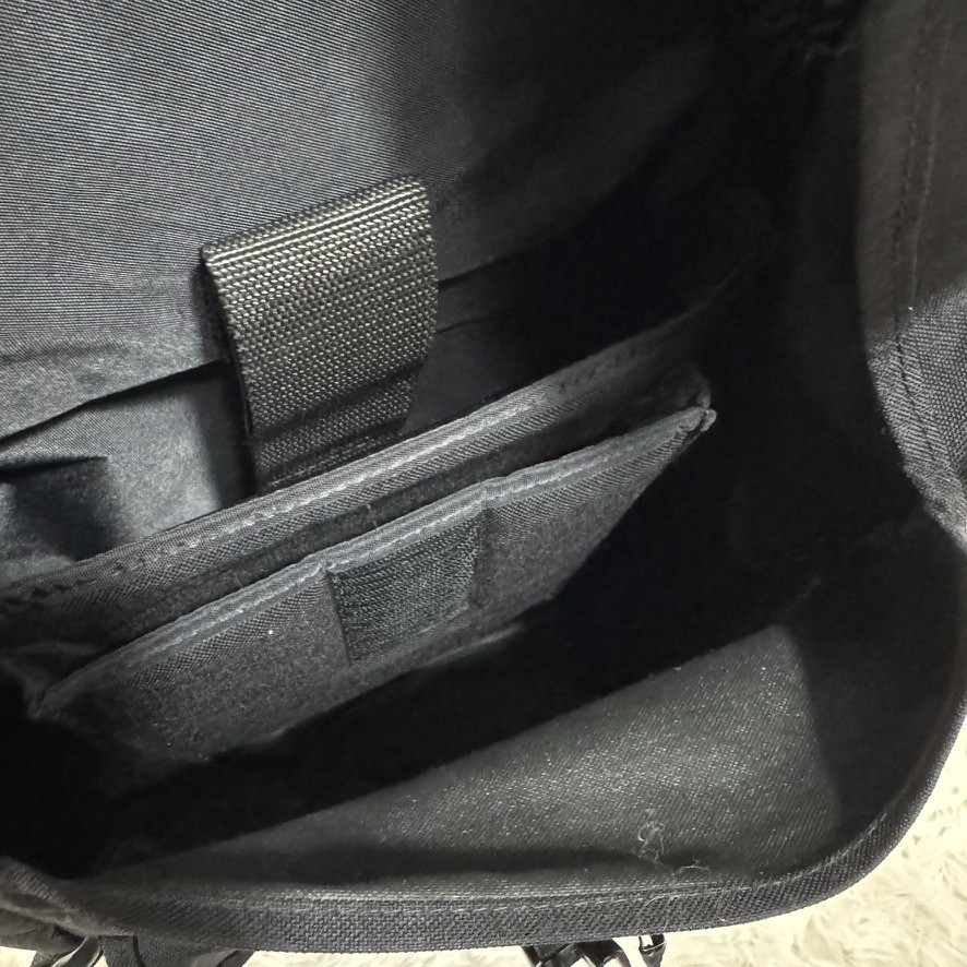 Manhattan Portage Black Roll Top Backpack Cordura Nylon Messenger Bag Rucksack