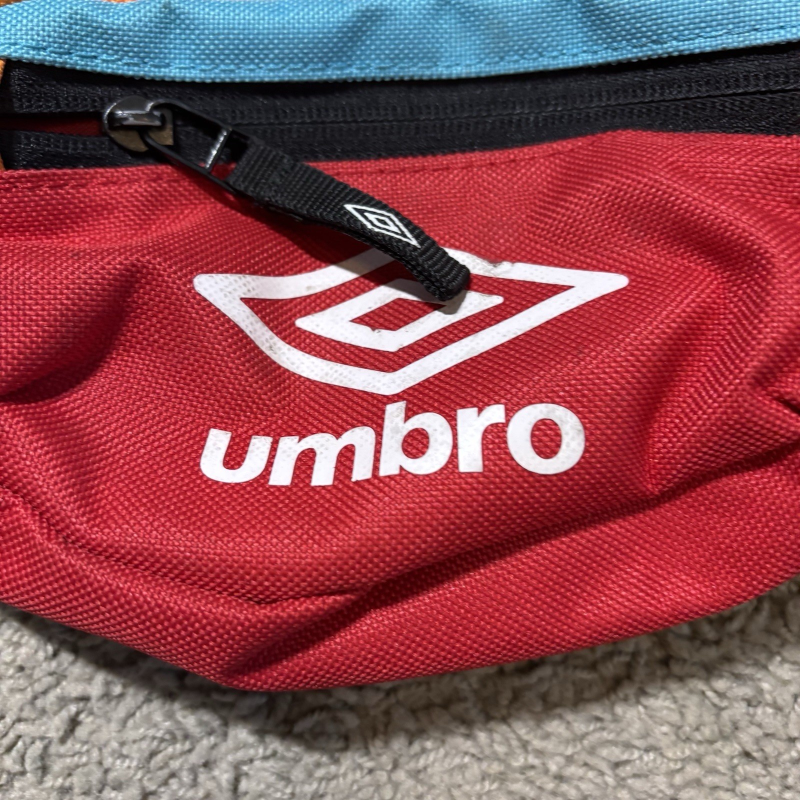 Umbro Colorblock Fanny Pack Waist Bag Hip Belt Pouch Red Blue Yellow Sportswear