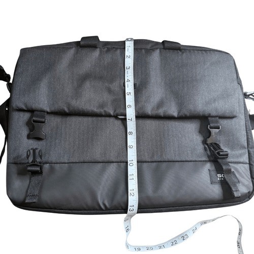 Solo New York Men’s GRV330-4 Notch Laptop Detachable Strap Briefcase Black