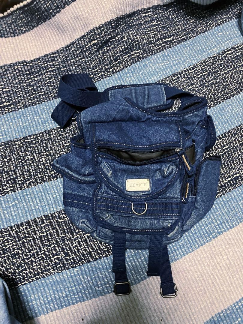 Diesel Men Denim Shoulder Bag Crossbody Navy 28x30cm Used a few times Luxury ITA