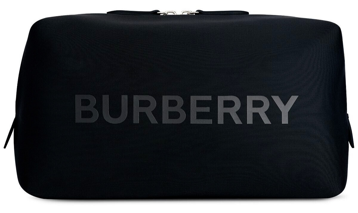 BURBERRY Beauty Pouch black Toiletry Bag Cosmetic Travel Case dopp kit New
