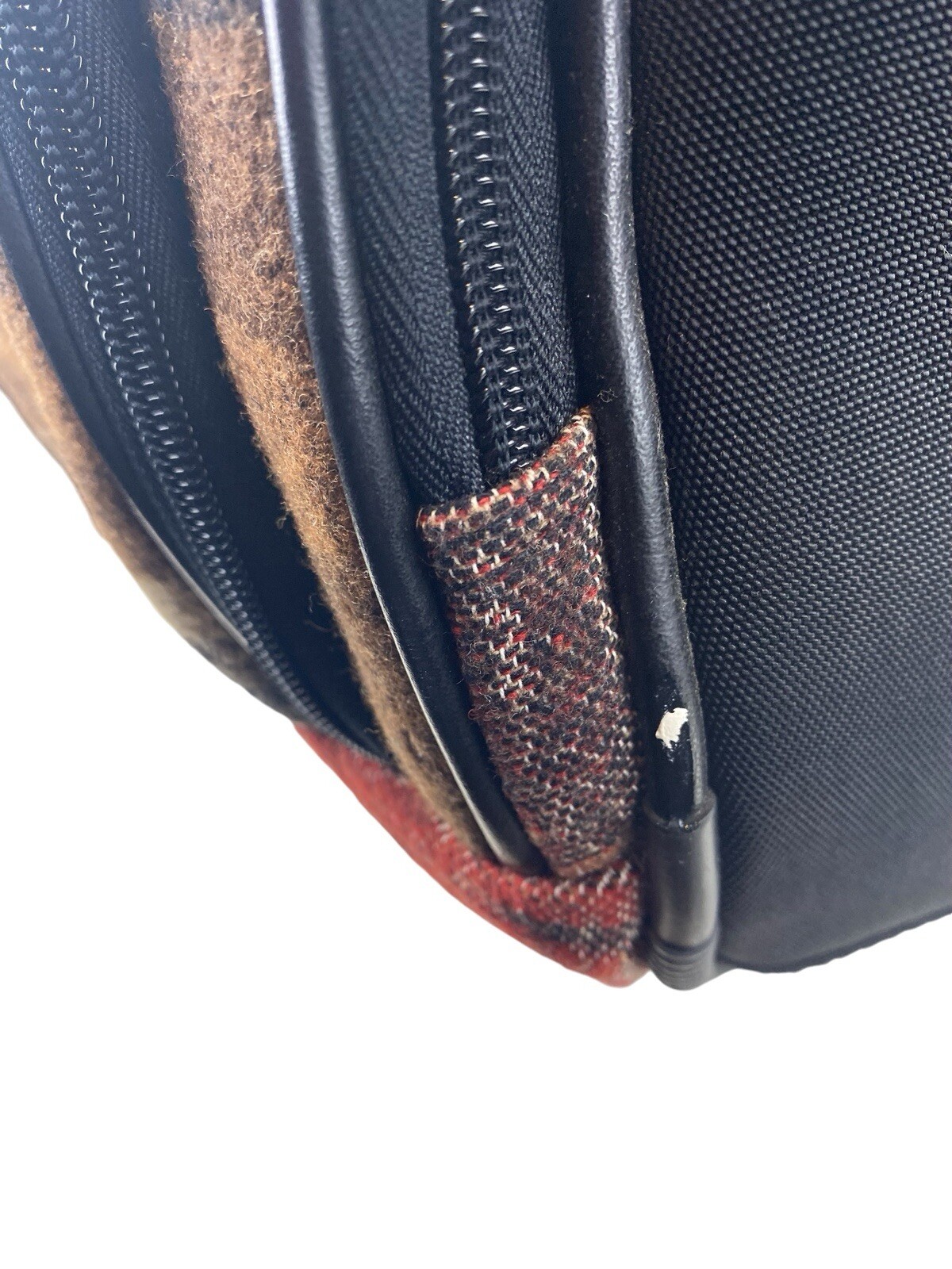 Pendleton Southwestern Aztec Wool Blanket Weekender Messenger Duffle Bag Brown