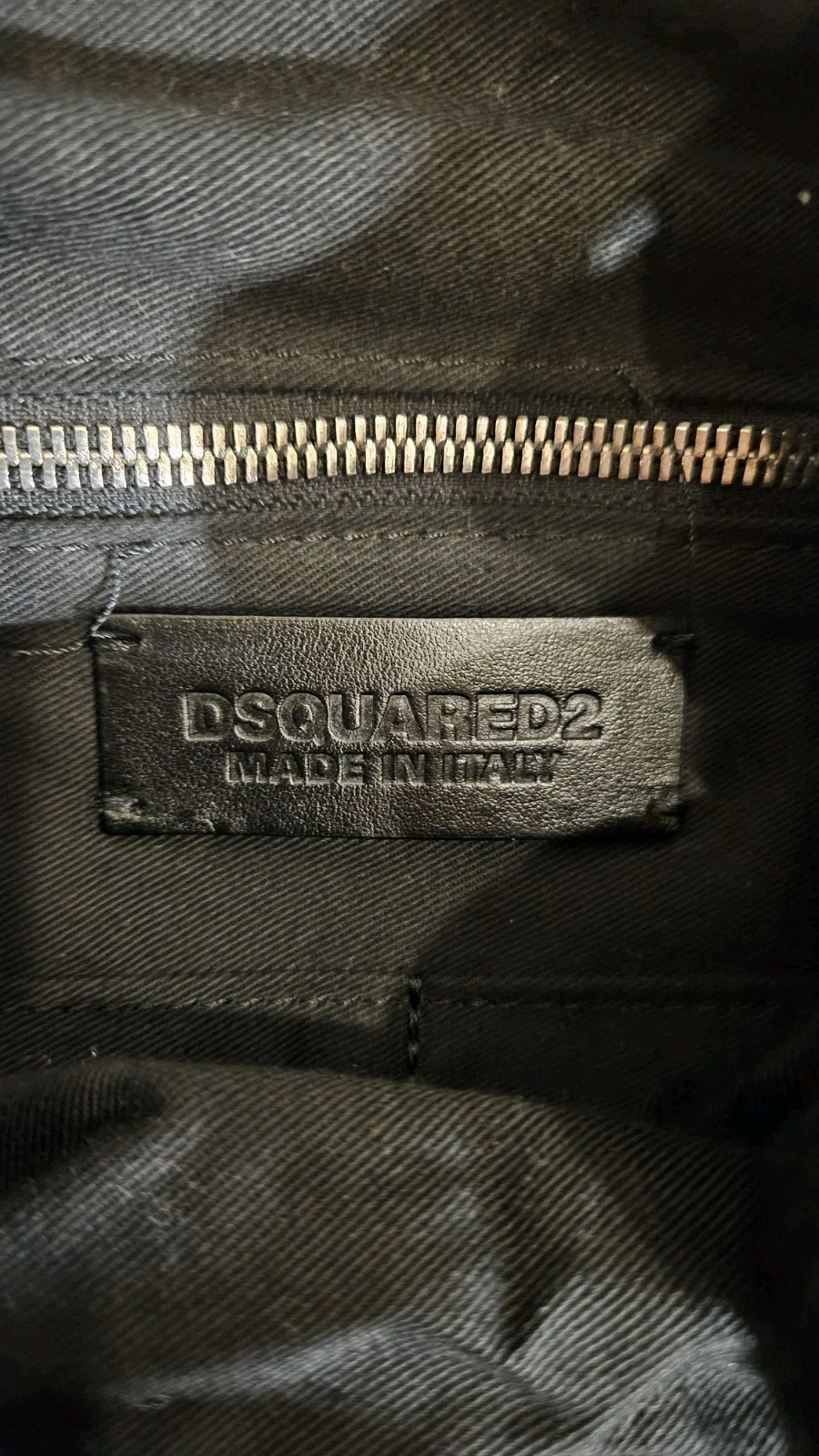 DSQUARED2 Black Graphic Print Backpack Buckle Drawstring, Adjustable Strap