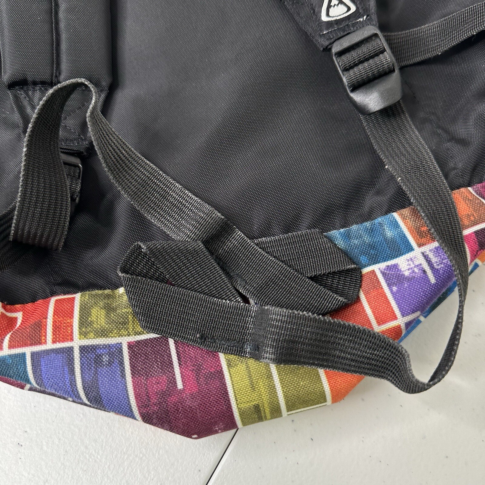 Jansport Backpack Multicolor Printed Adjustable Straps 90s Y2K RARE School