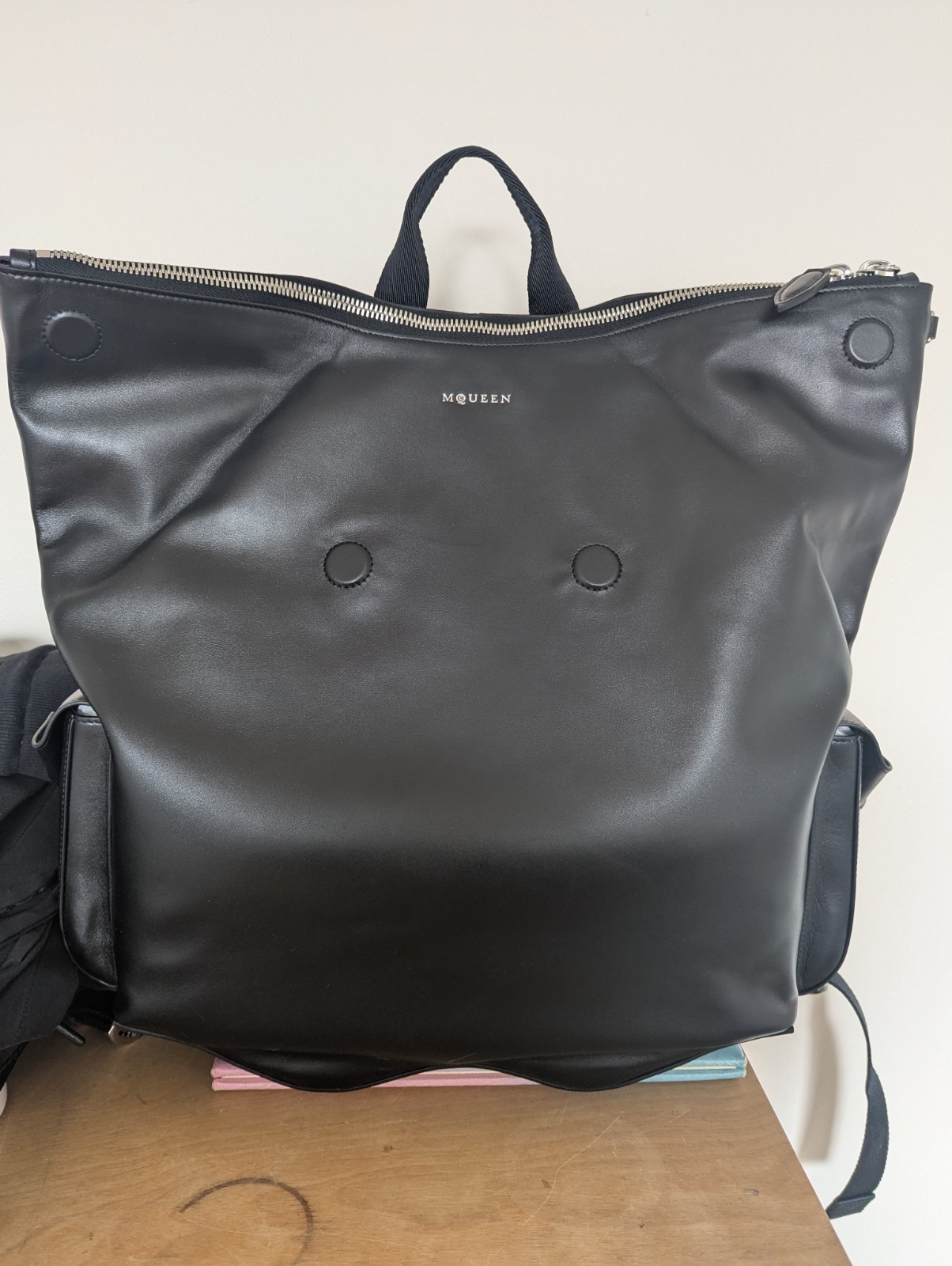 Alexander McQueen Manta Backpack calf leather