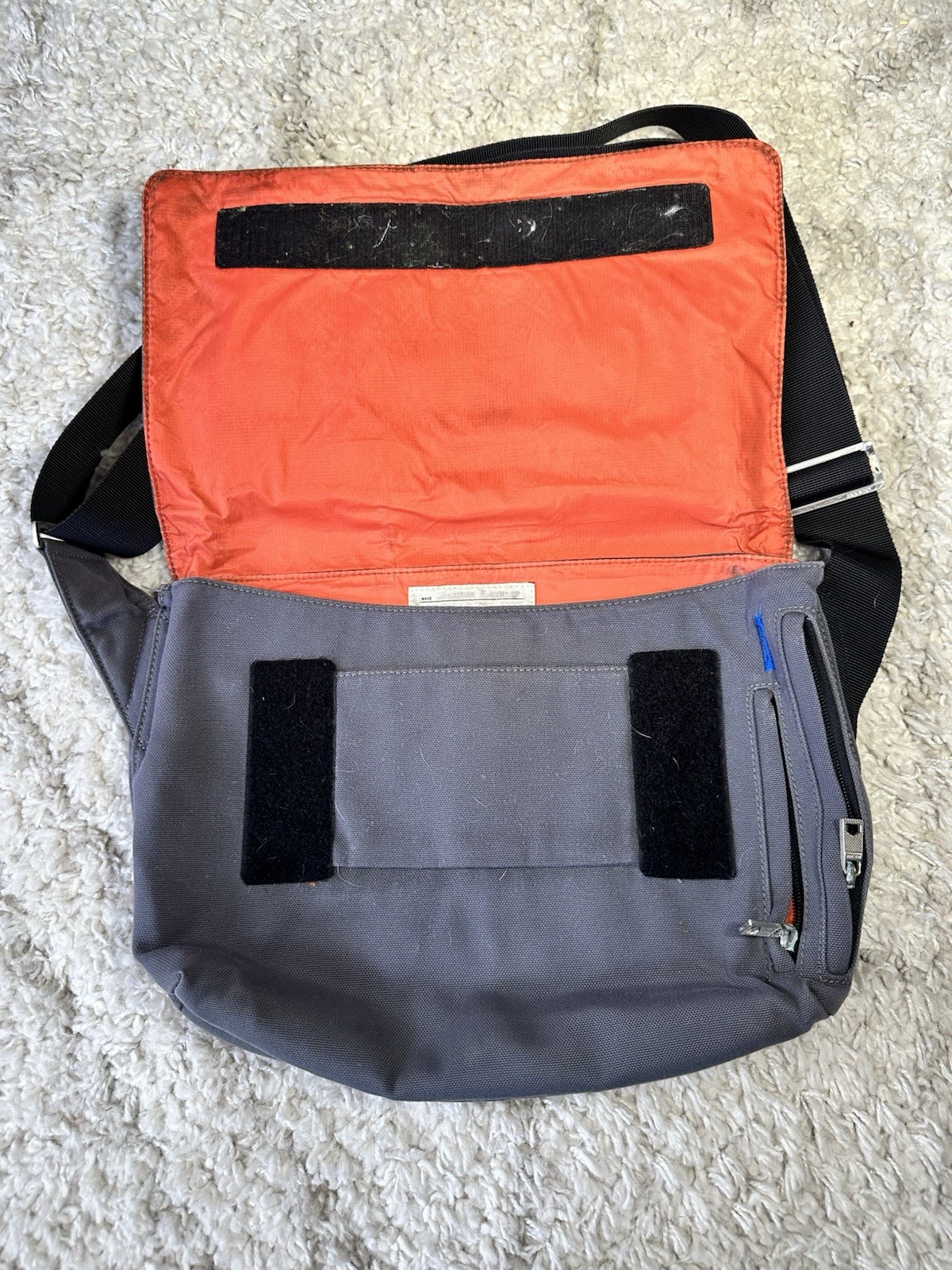 Authentic Jack Spade Greene Street Gray Canvas Messenger Bag