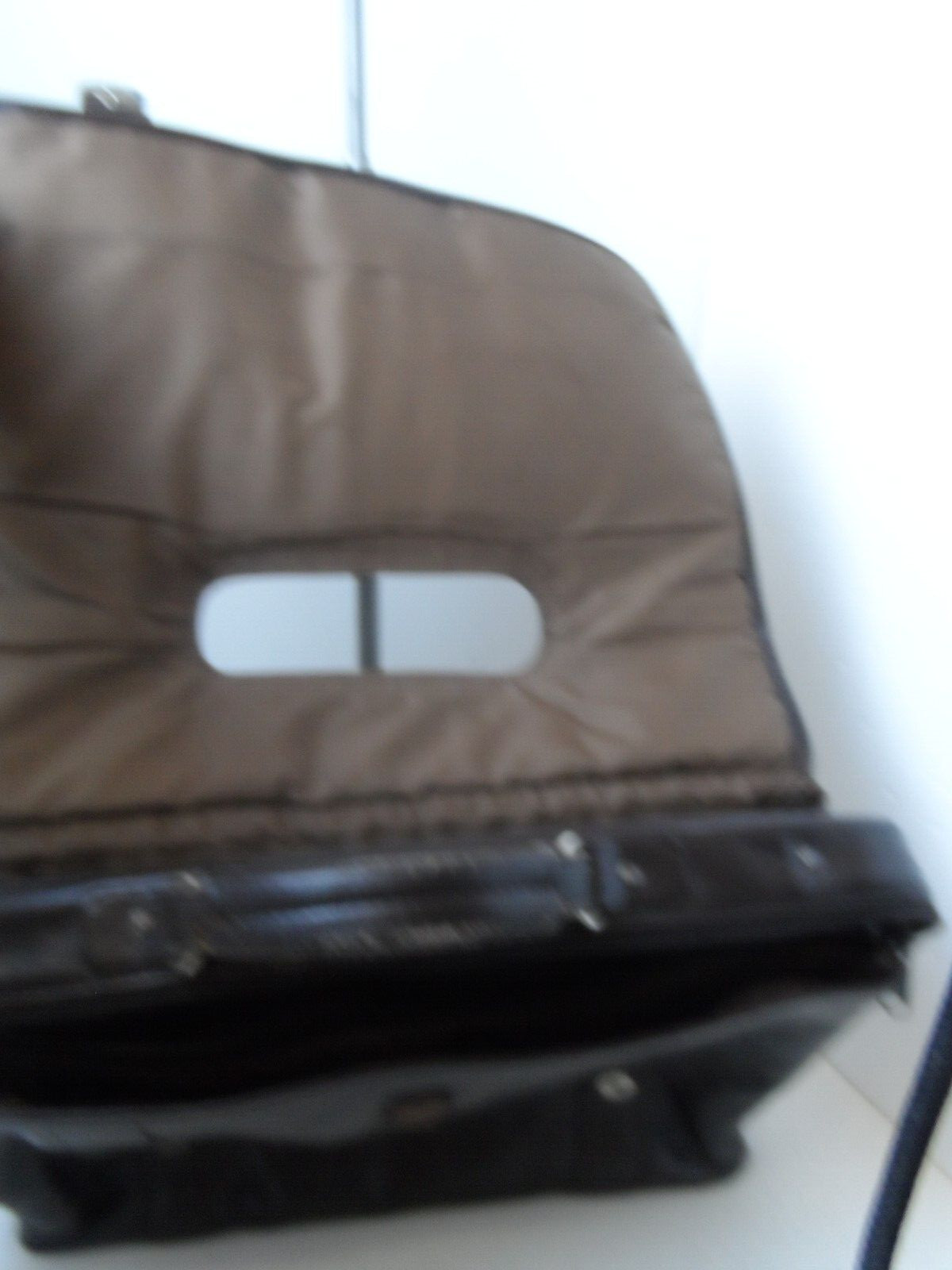 Queros Volare Group Brown Pebbled Leather Briefcase Padded ‘Laptop Bag 15.5x11x7