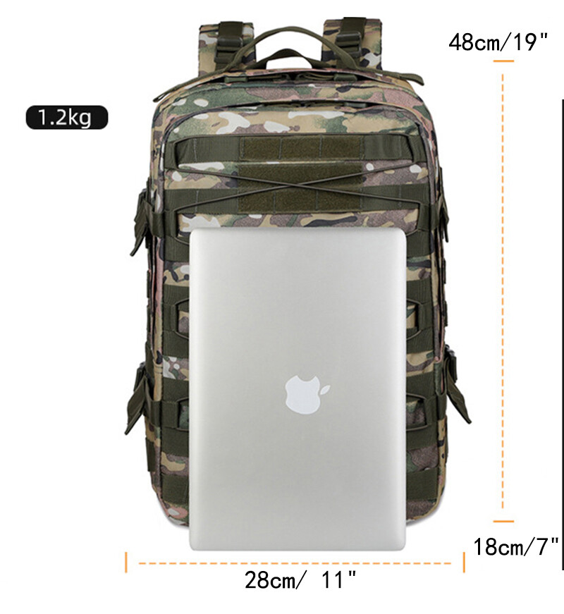 Men’s Tactical Military Backpack Durable Rucksack for Camping Hiking Outdoor