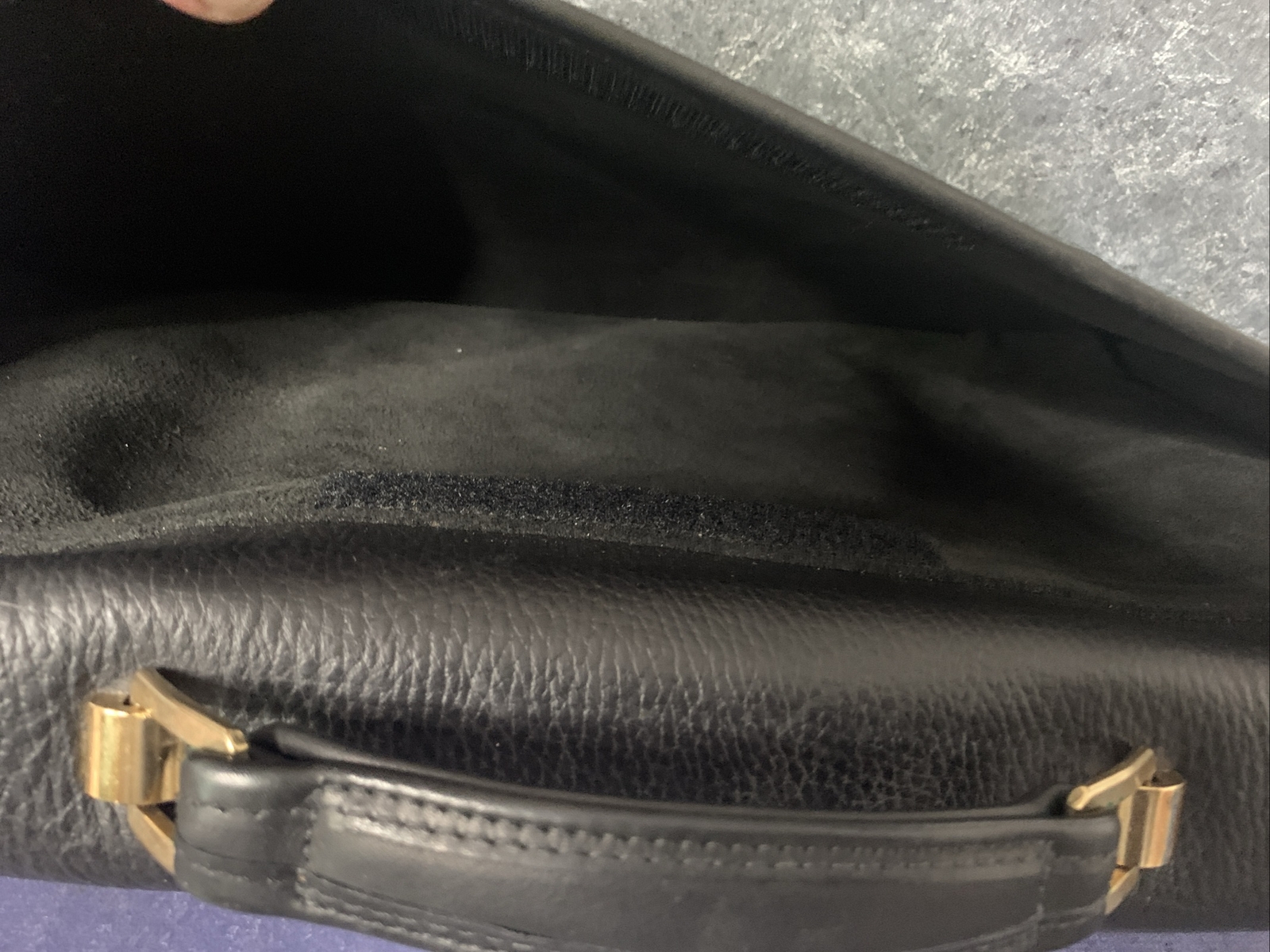 Mitchell USA Black Leather Luxury Messenger Bag And Wallet-2004 -Signed By Jerry