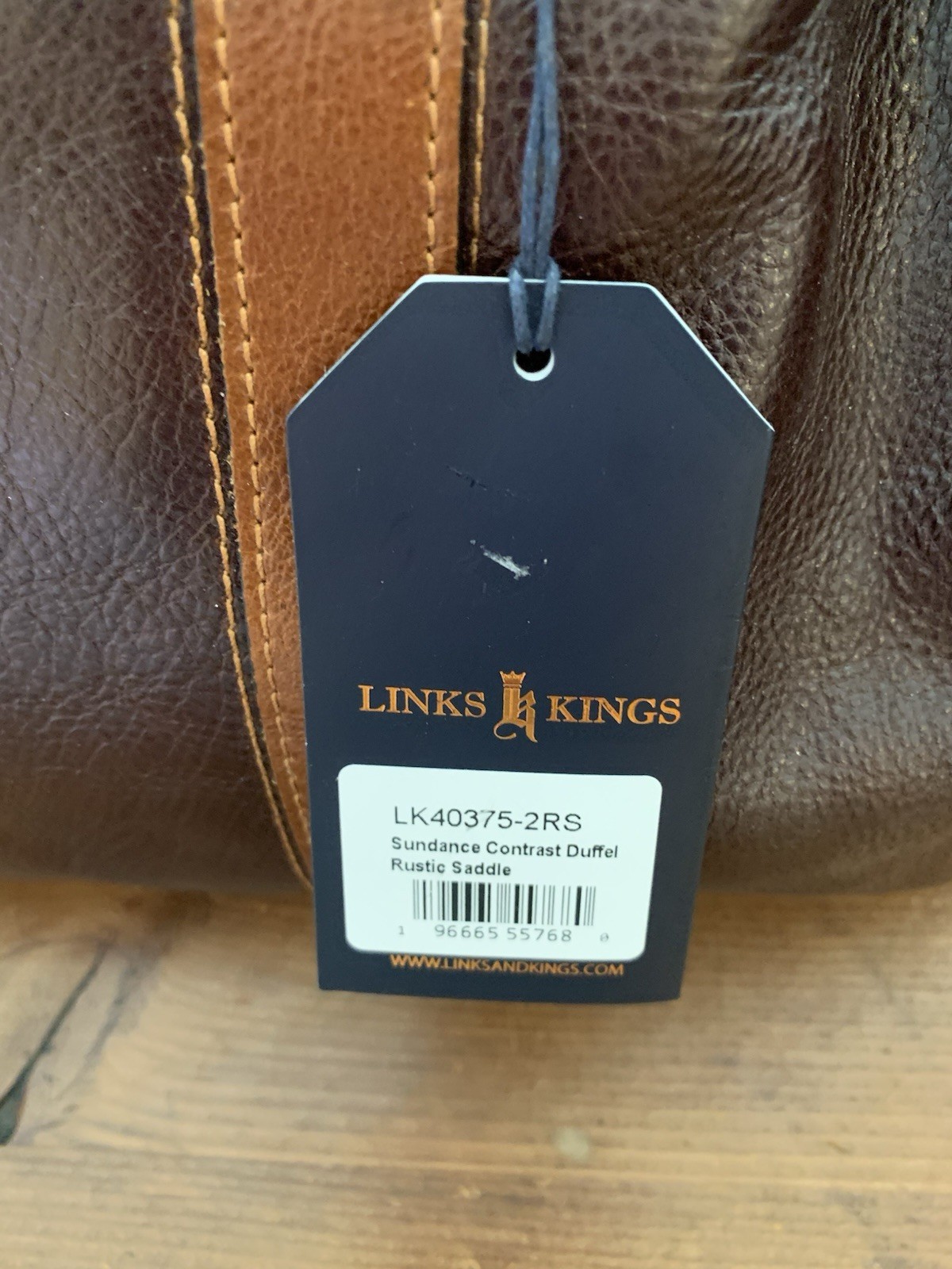 New Links & Kings Sundance Duffel Rustic Saddle Bag NWT Duffle MSRP $500