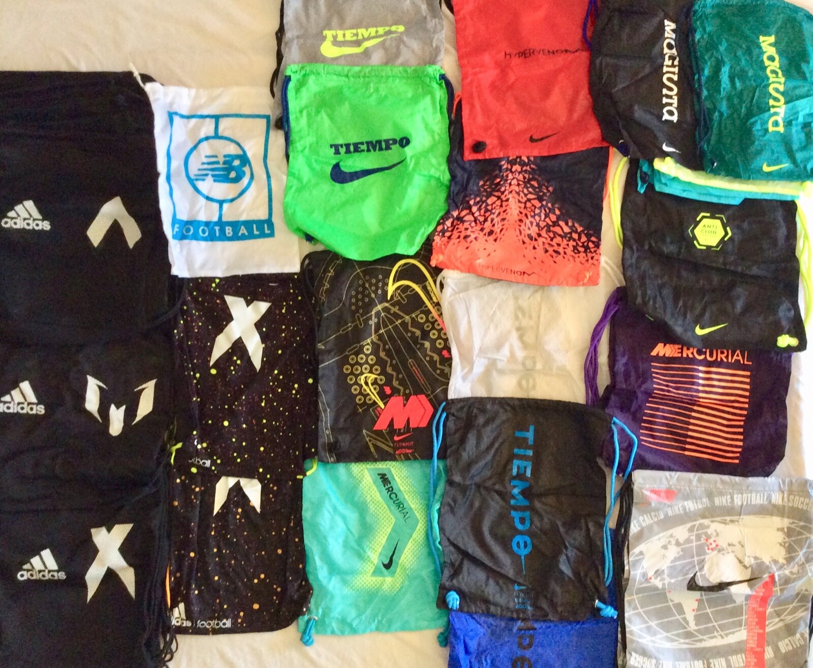 Nike/Adidas String Dust Bag Gym Drawstring Soccer Cleats Backpack *Choose Style