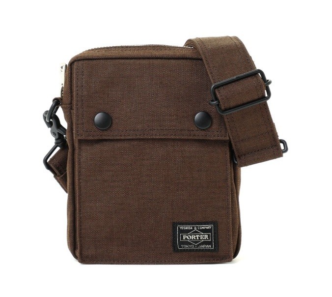 PORTER SMOKY VERTICAL SHOULDER BAG 592-27532 Brown Yoshida & Co. JPN