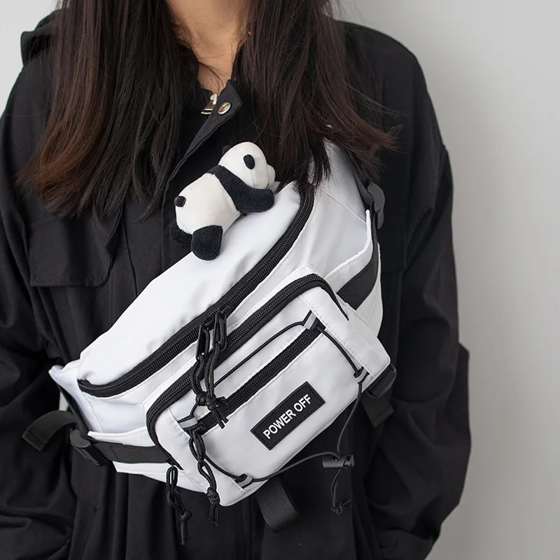 Punk Hip Hop Tactical Techwear Chest Bag Unisex Waterproof Crossbody