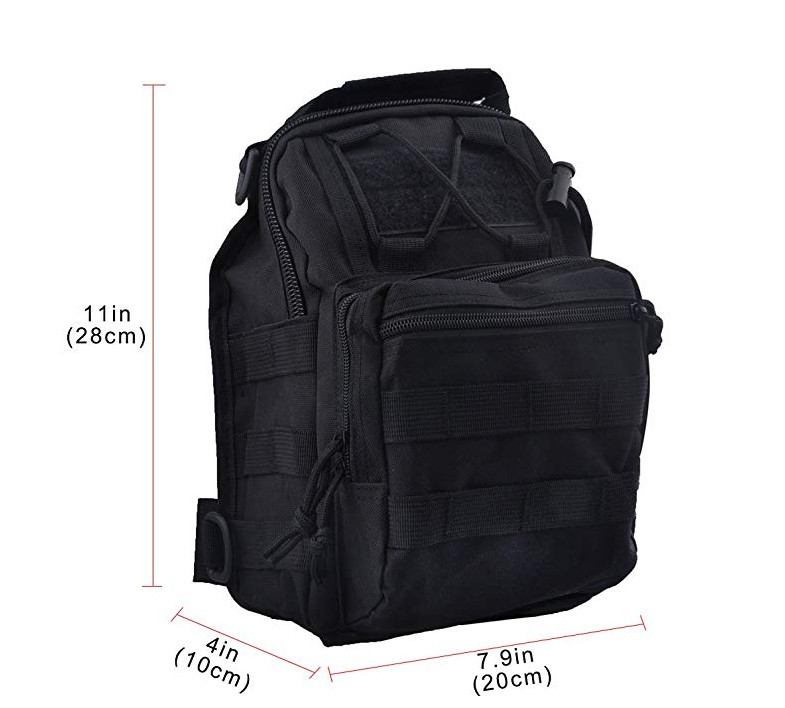 Tactical Compact EDC Sling Bag – Concealed Carry Shoulder Bag for Travel Hiking