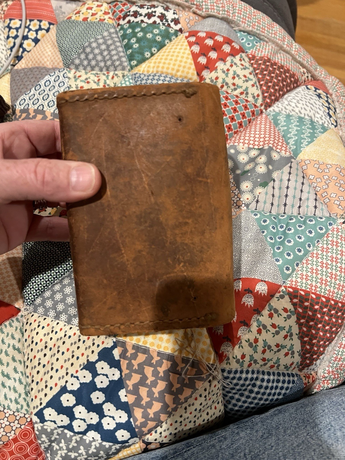 VTG Leather Pouch & Brown Smaller Pouch PreOwned Condition See Photos