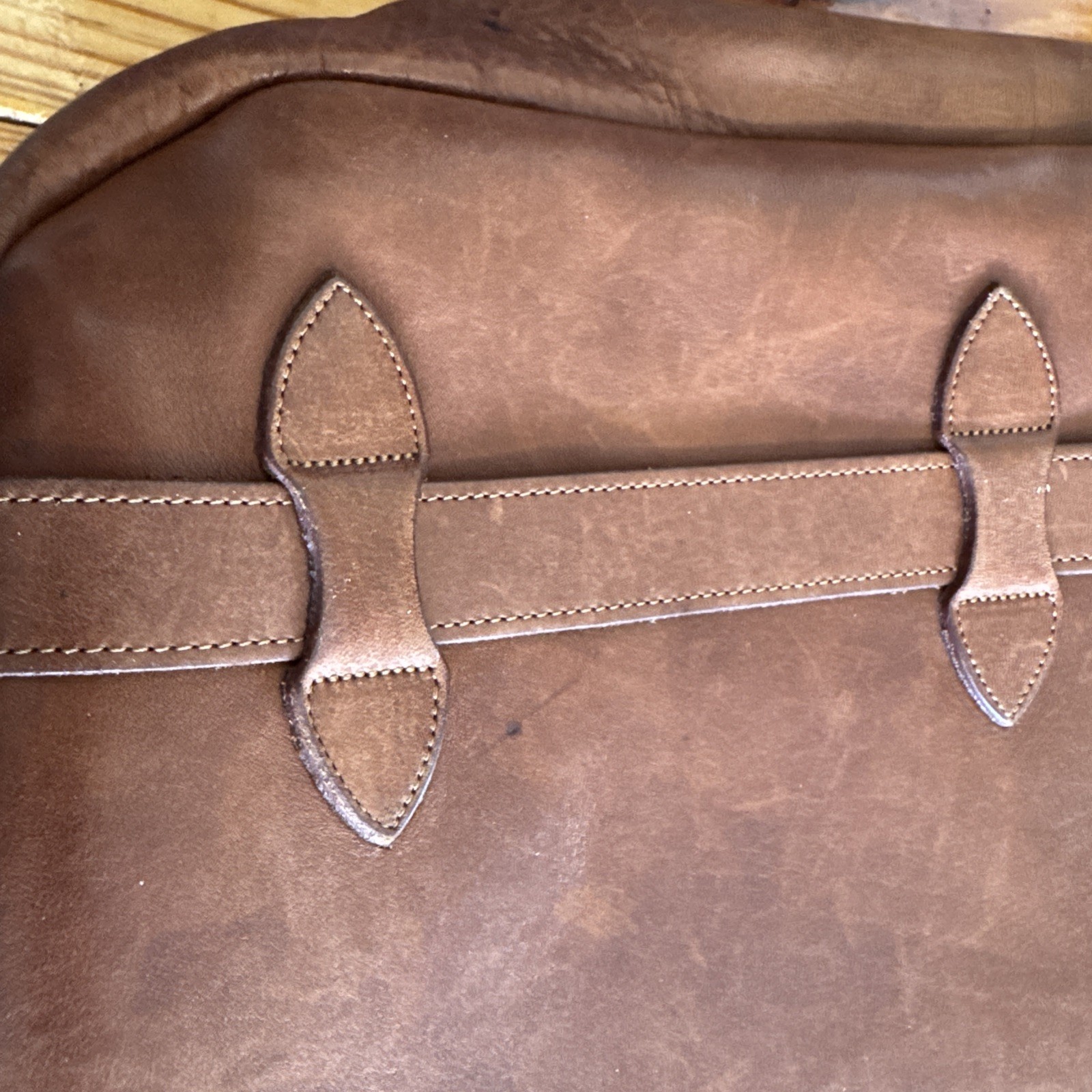 Colonel Littleton No. 83 Book Bag Vintage Brown Used (See Description)