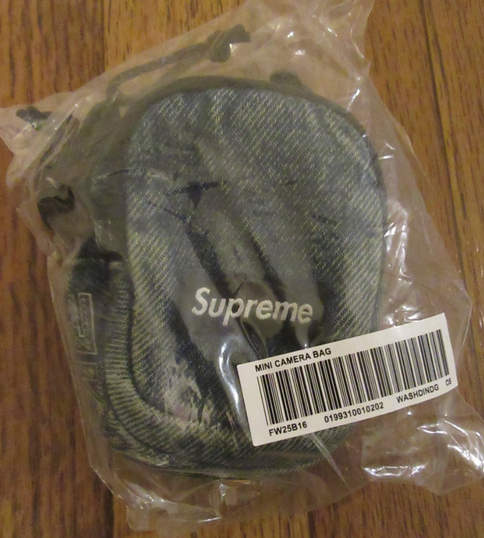 Supreme Denim Mini Utility Bag Washed Indigo FW25 Supreme New York 2025 Free S&H